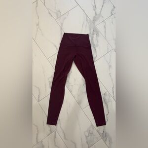 lululemon athletica Burgundy Leggings